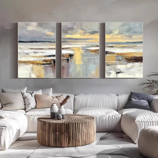Abstract 3-Piece Landscape Wall Art Set